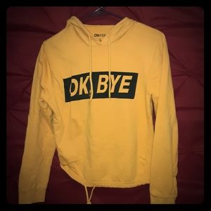 hoodie, mustard yellow!